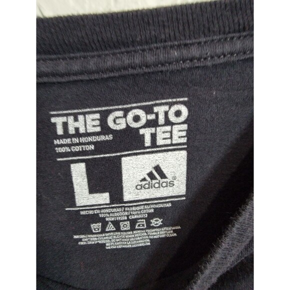 NBA Chicago Bulls Black Shirt Large Adidas - Picture 2 of 3